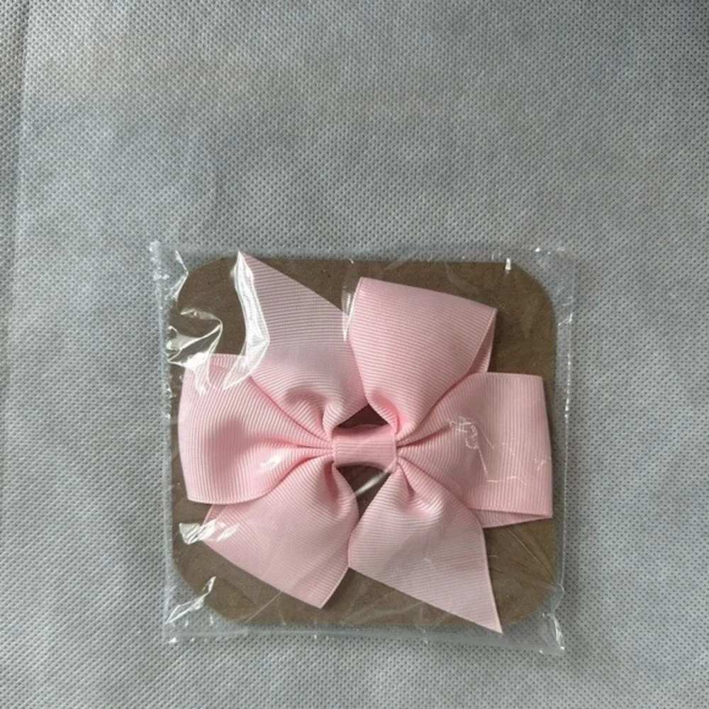 Lot 5 Large Hair Bow Clips Multicolor Ribbon Head Bows Handmade Accessories New